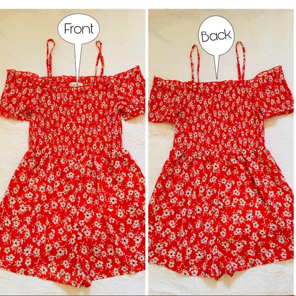 Love Tree Off The Shoulder Romper